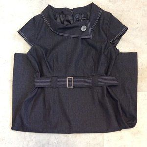 Sandra Darren ModCloth Fold-over Collar Dress